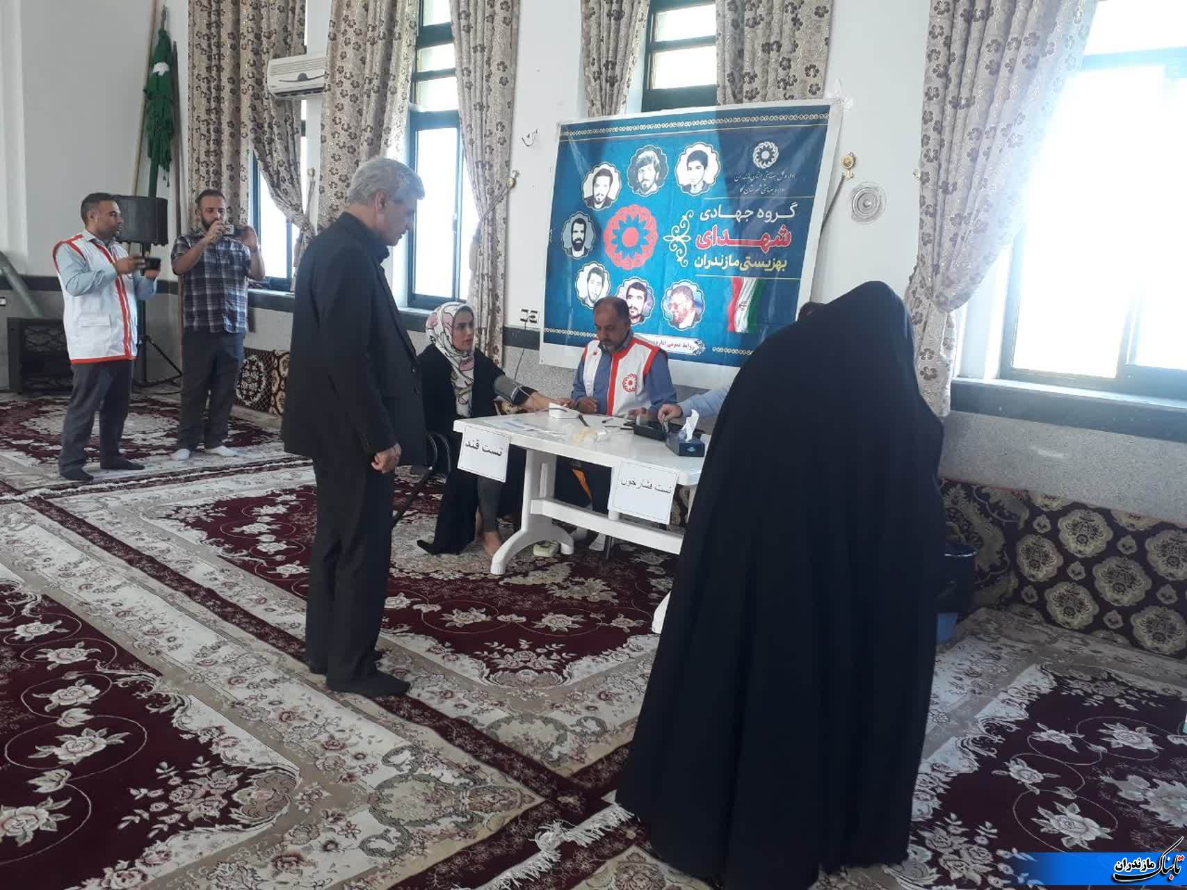 برگزاری خدمات درمانی رایگان در روستای خانِسَر نکا